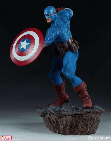 Statuette Sideshow Collectibles - Avengers Assemble - Captain America 38 Cm